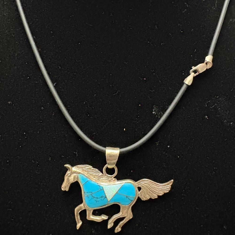 Sterling Horse Pendant Necklace